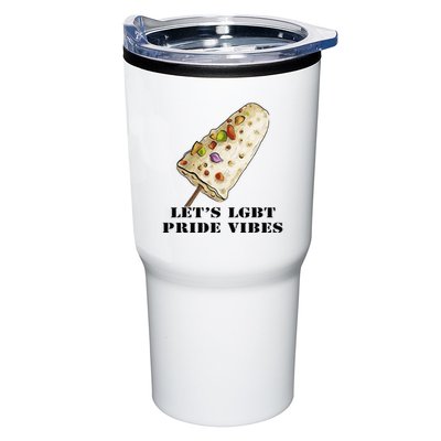 LetS Lgbt Pride Vibes Retro 70s Style Ice Creams Tumbler