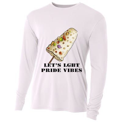 LetS Lgbt Pride Vibes Retro 70s Style Ice Creams Cooling Performance Long Sleeve Crew