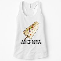 LetS Lgbt Pride Vibes Retro 70s Style Ice Creams Womens Tank Top