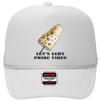 LetS Lgbt Pride Vibes Retro 70s Style Ice Creams Trucker Hat