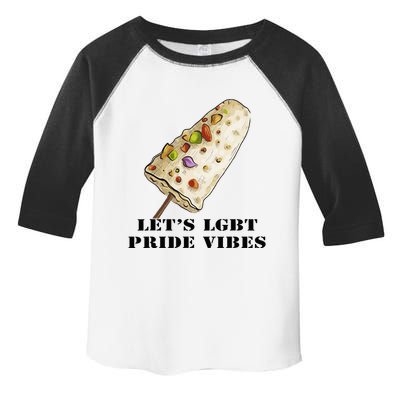 LetS Lgbt Pride Vibes Retro 70s Style Ice Creams Toddler Fine Jersey T-Shirt