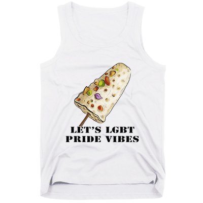 LetS Lgbt Pride Vibes Retro 70s Style Ice Creams Tank Top