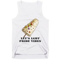 LetS Lgbt Pride Vibes Retro 70s Style Ice Creams Tank Top