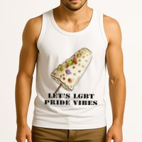 LetS Lgbt Pride Vibes Retro 70s Style Ice Creams Tank Top