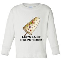 LetS Lgbt Pride Vibes Retro 70s Style Ice Creams Toddler Long Sleeve Shirt