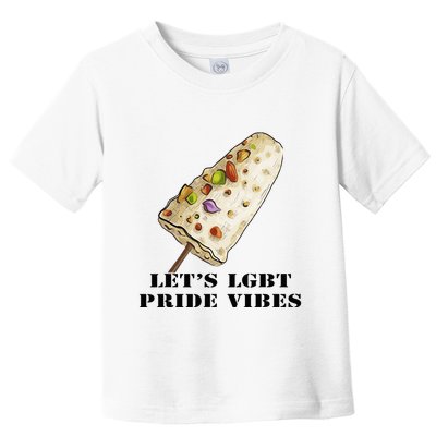 LetS Lgbt Pride Vibes Retro 70s Style Ice Creams Toddler T-Shirt