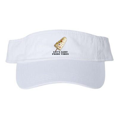 LetS Lgbt Pride Vibes Retro 70s Style Ice Creams Visor