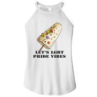 LetS Lgbt Pride Vibes Retro 70s Style Ice Creams Women's Perfect Tri Rocker Tank