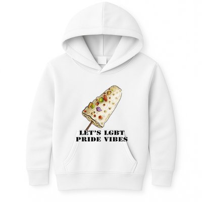 LetS Lgbt Pride Vibes Retro 70s Style Ice Creams Kids Hoodie