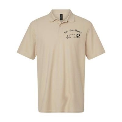 Live Love Protect Heartbeat Planet Globe Earth Day April 22 Softstyle Adult Sport Polo