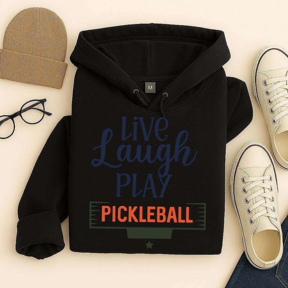 Live Laugh Play Pickleball Gift For Pickleball Fan Sport Hoodie