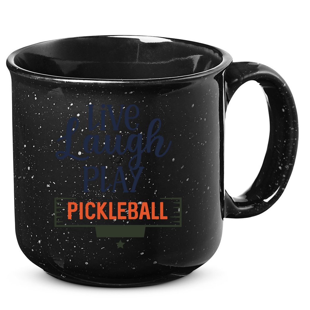Live Laugh Play Pickleball Gift For Pickleball Fan Sport 15oz Campfire Ceramic Mug