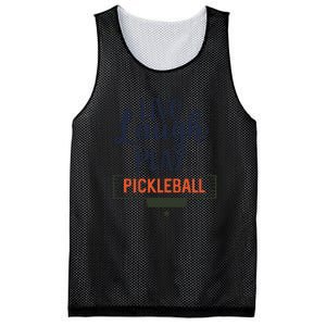 Live Laugh Play Pickleball Gift For Pickleball Fan Sport Mesh Reversible Basketball Jersey Tank