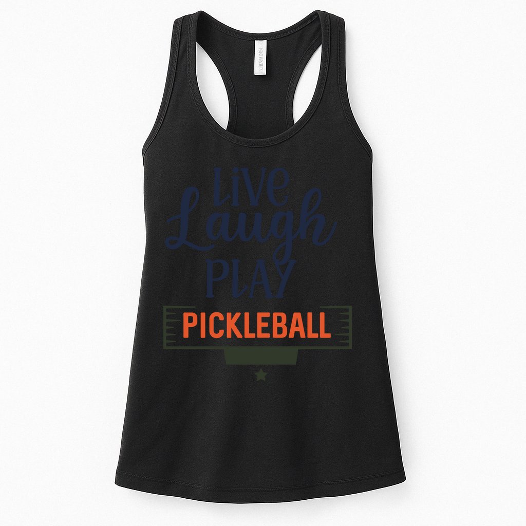 Live Laugh Play Pickleball Gift For Pickleball Fan Sport Womens Tank Top