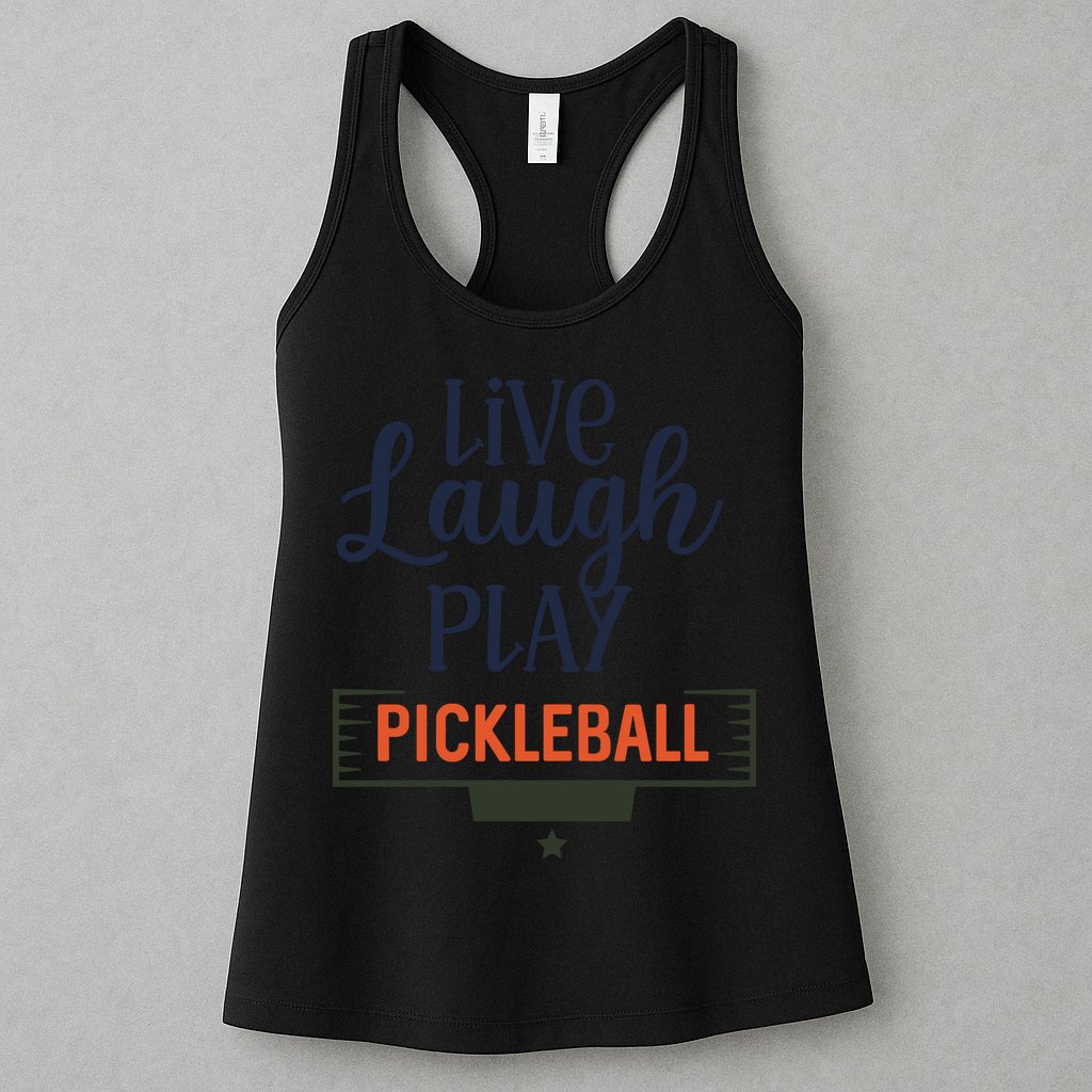 Live Laugh Play Pickleball Gift For Pickleball Fan Sport Womens Tank Top