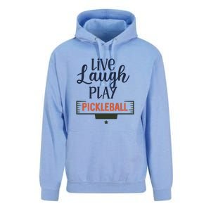 Live Laugh Play Pickleball Gift For Pickleball Fan Sport Unisex Surf Hoodie