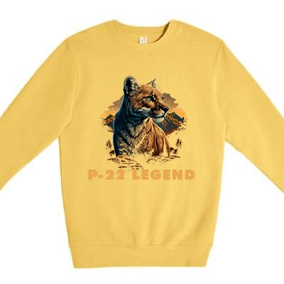 Legend Lion P22 Mountain Lion Silver Lake Premium Crewneck Sweatshirt