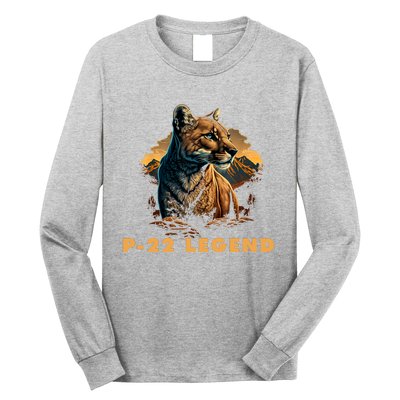 Legend Lion P22 Mountain Lion Silver Lake Long Sleeve Shirt