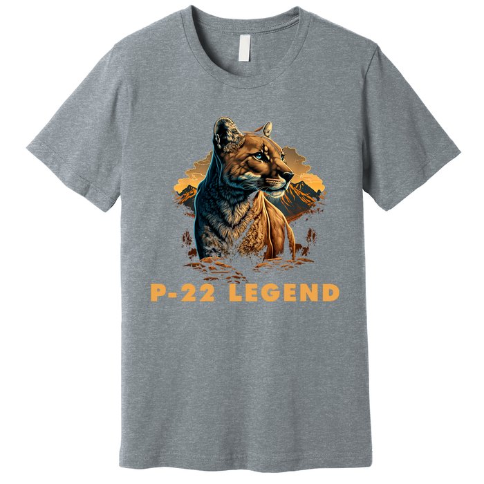 Legend Lion P22 Mountain Lion Silver Lake Premium T-Shirt