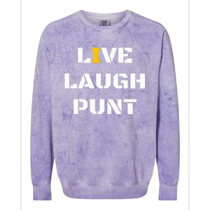 Live Laugh Punt Colorblast Crewneck Sweatshirt