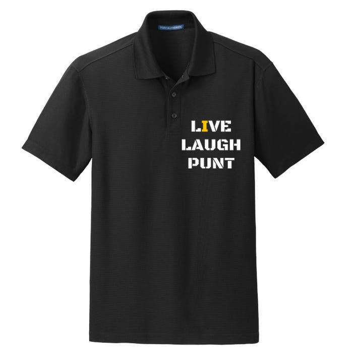 Live Laugh Punt Dry Zone Grid Polo