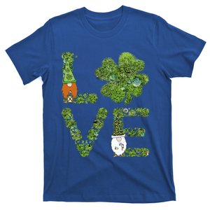 Love Leprechauns Quatrefoil Clover Shamrock St Patricks Day Gift T-Shirt