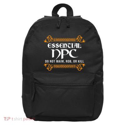 Larp Larping Rpg Roleplay Gaming Npc Cosplay Costume 16 in Basic Backpack