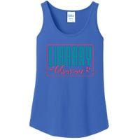 Library Librarian Reading Books And Bookworm Library Day Great Gift Ladies Essential Tank