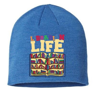 Librarian Life Reading Books And Bookworm Library Day Gift Sustainable Beanie