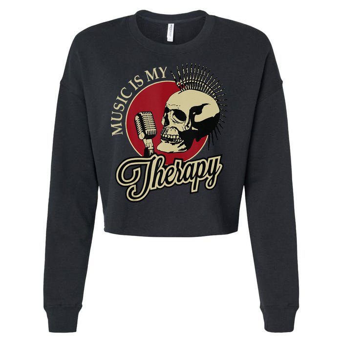 Long Live Rock And Roll Cropped Pullover Crew