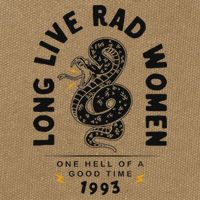 Long Live Rad Women Feminist Girl Power Rights Cotton Canvas Backpack