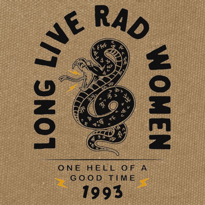 Long Live Rad Women Feminist Girl Power Rights Cotton Canvas Backpack