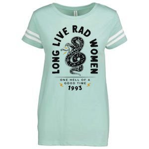 Long Live Rad Women Feminist Girl Power Rights Enza Ladies Jersey Football T-Shirt