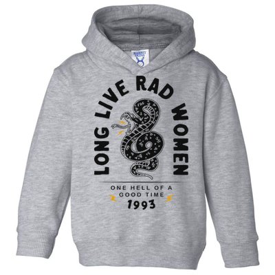 Long Live Rad Women Feminist Girl Power Rights Toddler Hoodie