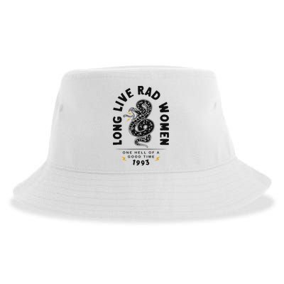 Long Live Rad Women Feminist Girl Power Rights Sustainable Bucket Hat