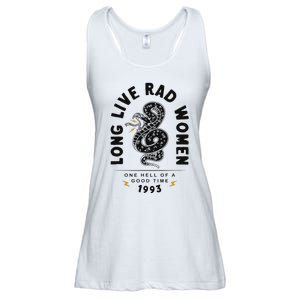 Long Live Rad Women Feminist Girl Power Rights Ladies Essential Flowy Tank