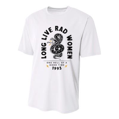 Long Live Rad Women Feminist Girl Power Rights Youth Performance Sprint T-Shirt