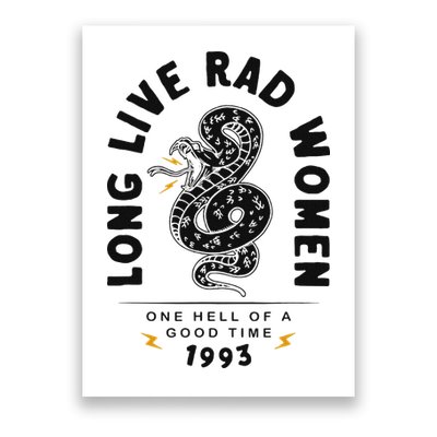 Long Live Rad Women Feminist Girl Power Rights Poster
