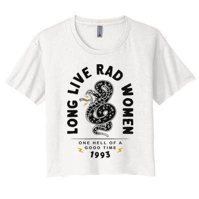 Long Live Rad Women Feminist Girl Power Rights Women's Crop Top Tee