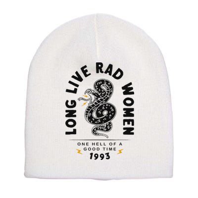 Long Live Rad Women Feminist Girl Power Rights Short Acrylic Beanie