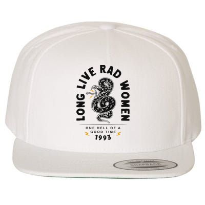 Long Live Rad Women Feminist Girl Power Rights Wool Snapback Cap