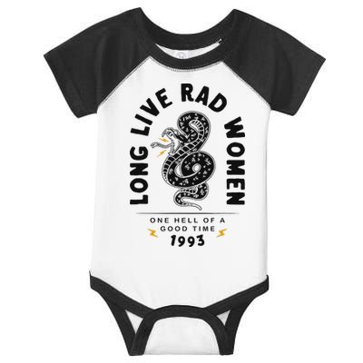 Long Live Rad Women Feminist Girl Power Rights Infant Baby Jersey Bodysuit