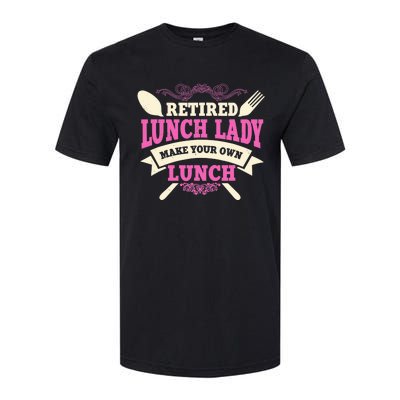 Lunch Lady Retired Cafeteria School Food Service Retiree Softstyle® CVC T-Shirt