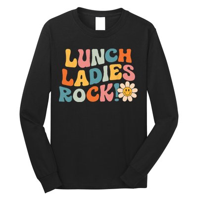 Lunch Ladies Rock! Retro Lunch Ladies Squad Cafeteria Crew Long Sleeve Shirt