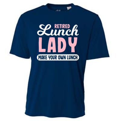 Lunch Lady Retired - Make your own Lunch Cafeteria Cooling Performance Crew T-Shirt