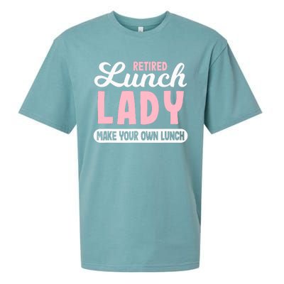 Lunch Lady Retired - Make your own Lunch Cafeteria Sueded Cloud Jersey T-Shirt