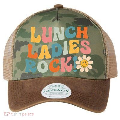 Lunch Ladies Rock! Retro Lunch Ladies Squad Cafeteria Crew Legacy Tie Dye Trucker Hat