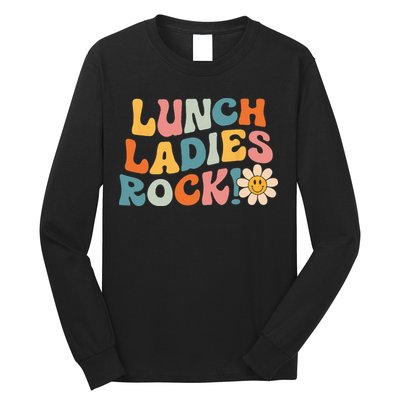 Lunch Ladies Rock! Retro Lunch Ladies Squad Cafeteria Crew Long Sleeve Shirt