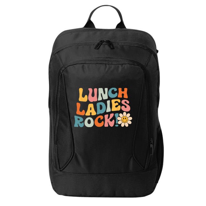 Lunch Ladies Rock! Retro Lunch Ladies Squad Cafeteria Crew City Backpack