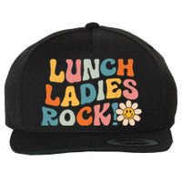 Lunch Ladies Rock! Retro Lunch Ladies Squad Cafeteria Crew Wool Snapback Cap